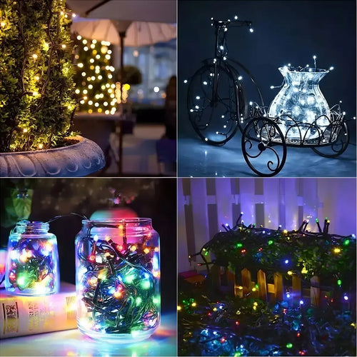 ✨ ILumina Tu Navidad con 170 LED Solares 20 Metros de Magia🎇