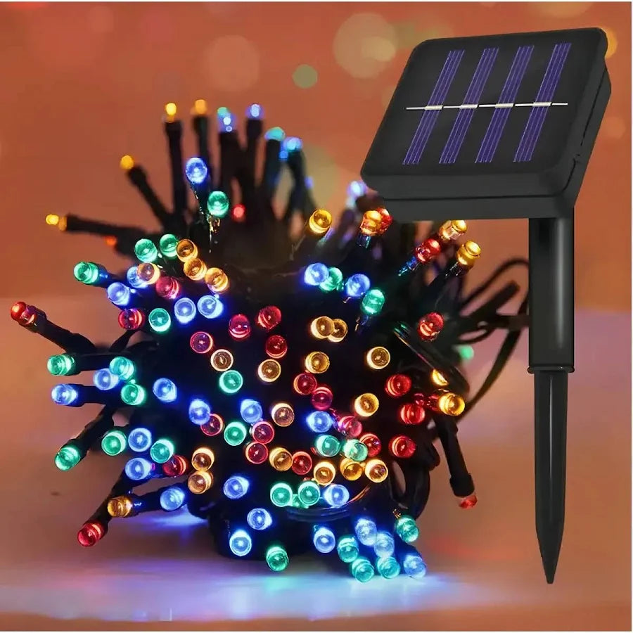 ✨ ILumina Tu Navidad con 170 LED Solares 20 Metros de Magia🎇